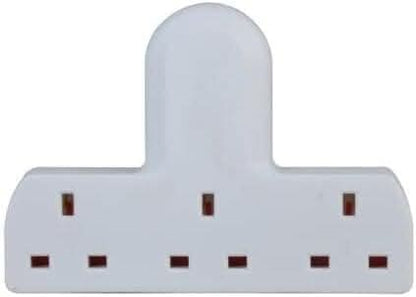 3 Way Plug Adapter UK for Wall Plug Extender Adaptor