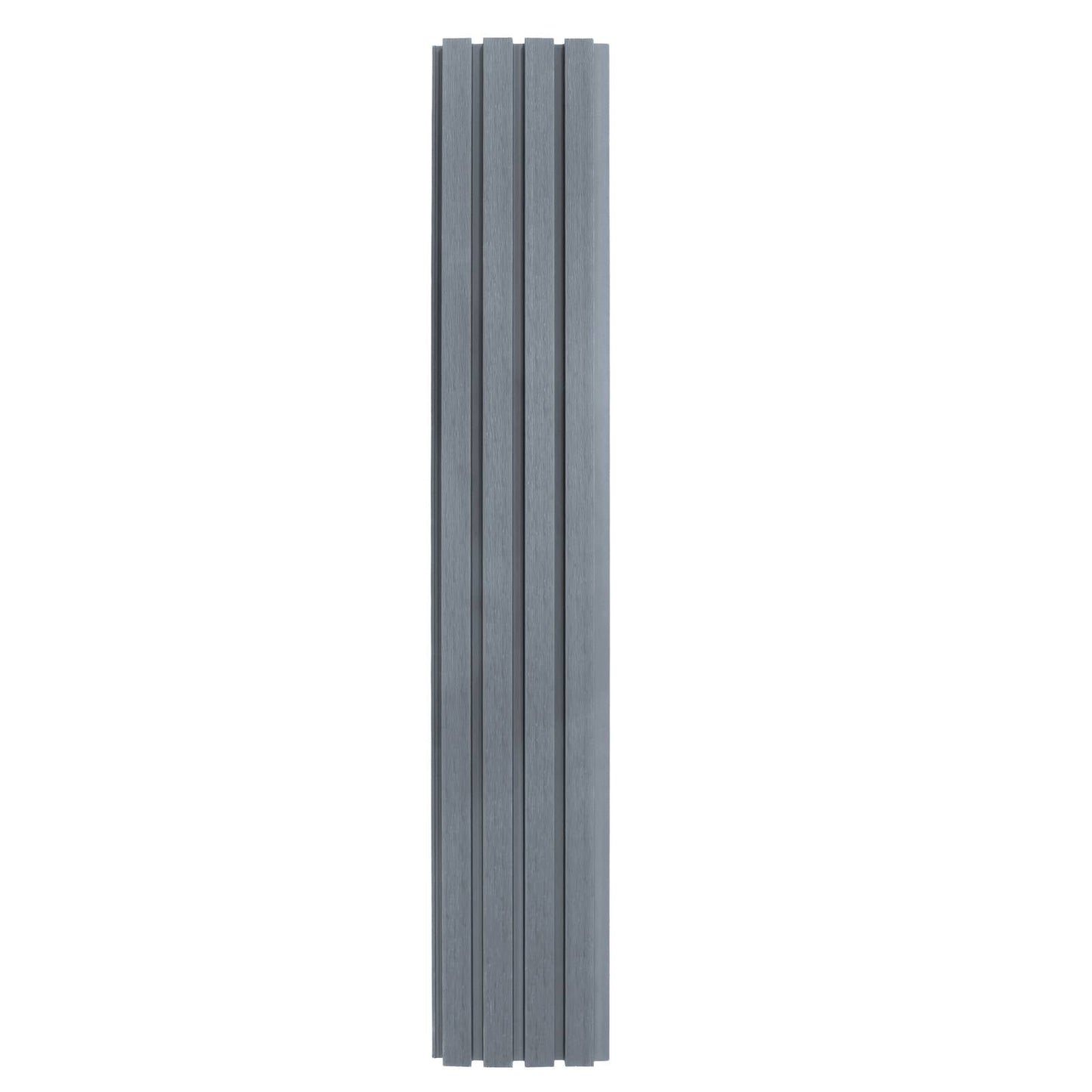 WPC Slatted Wall Cladding x 4 Panels Grey