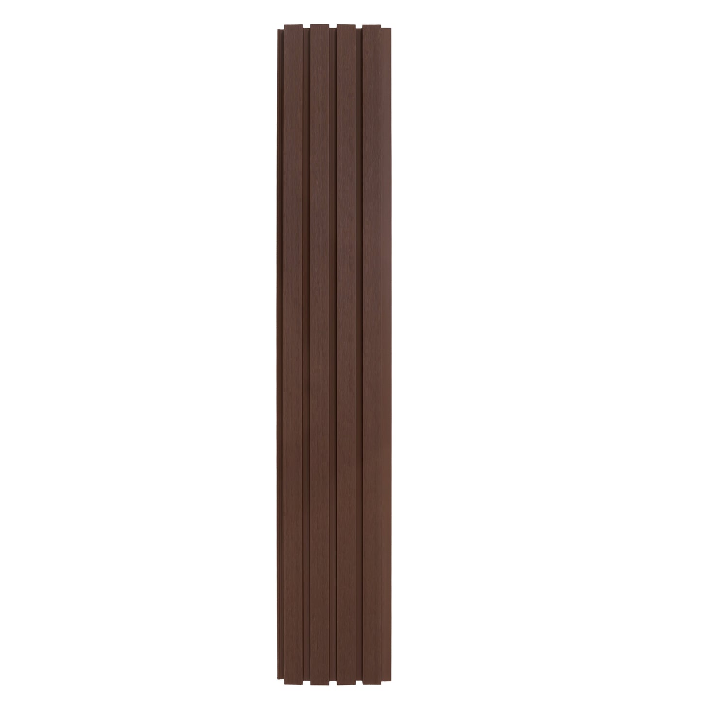 WPC Slatted Wall Cladding x 4 Panels Brown