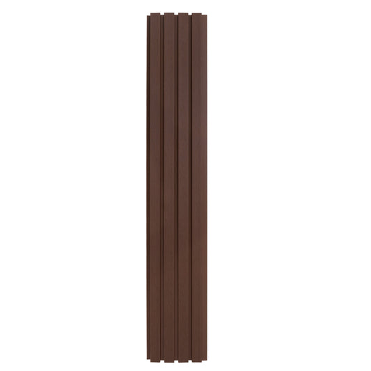 WPC Slatted Wall Cladding x 4 Panels Brown