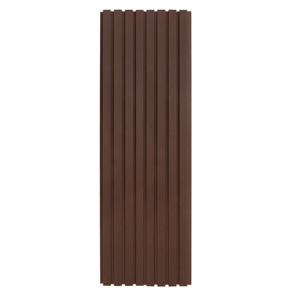 WPC Slatted Wall Cladding x 4 Panels Brown