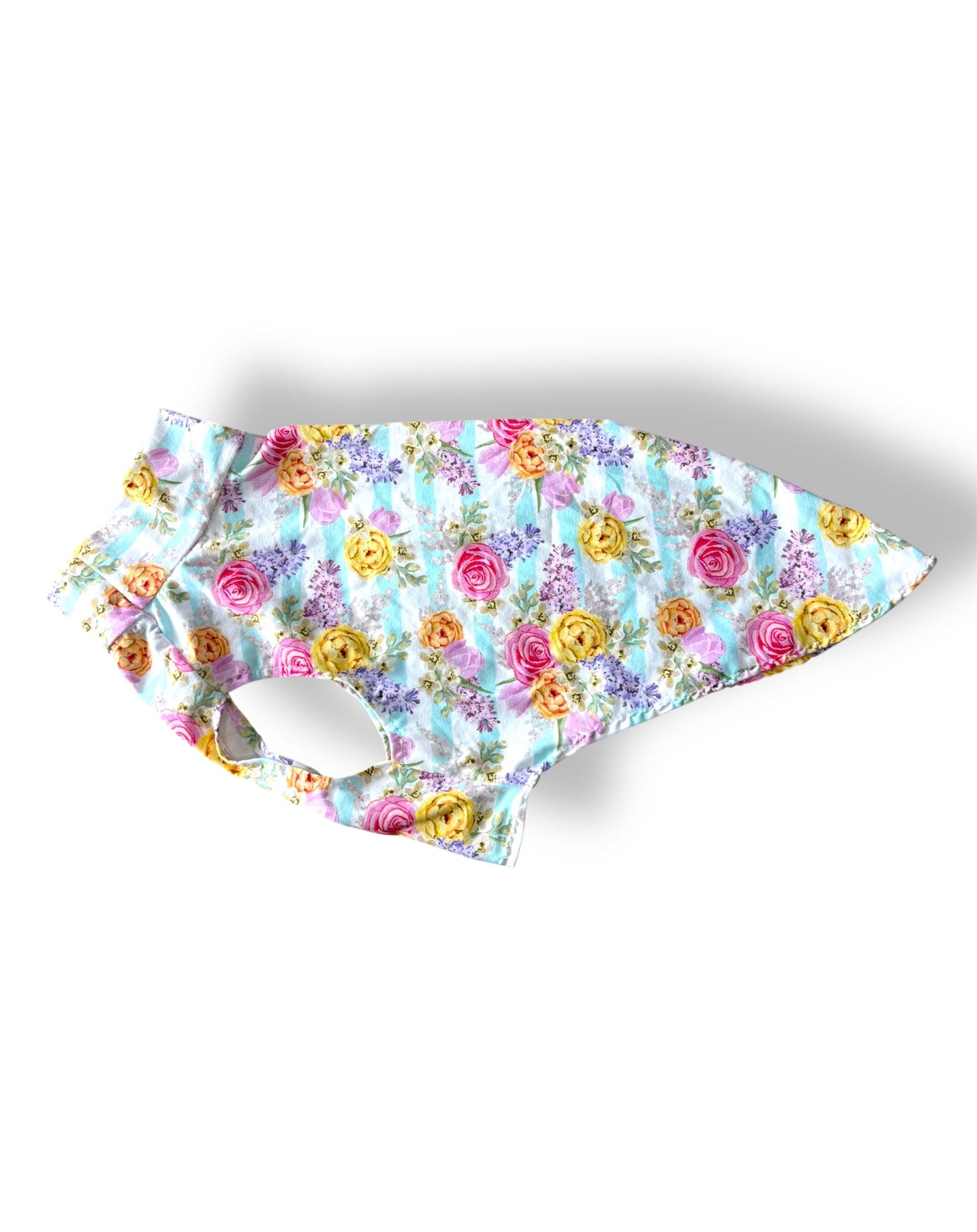 Jersey Vest - Floral Stripe