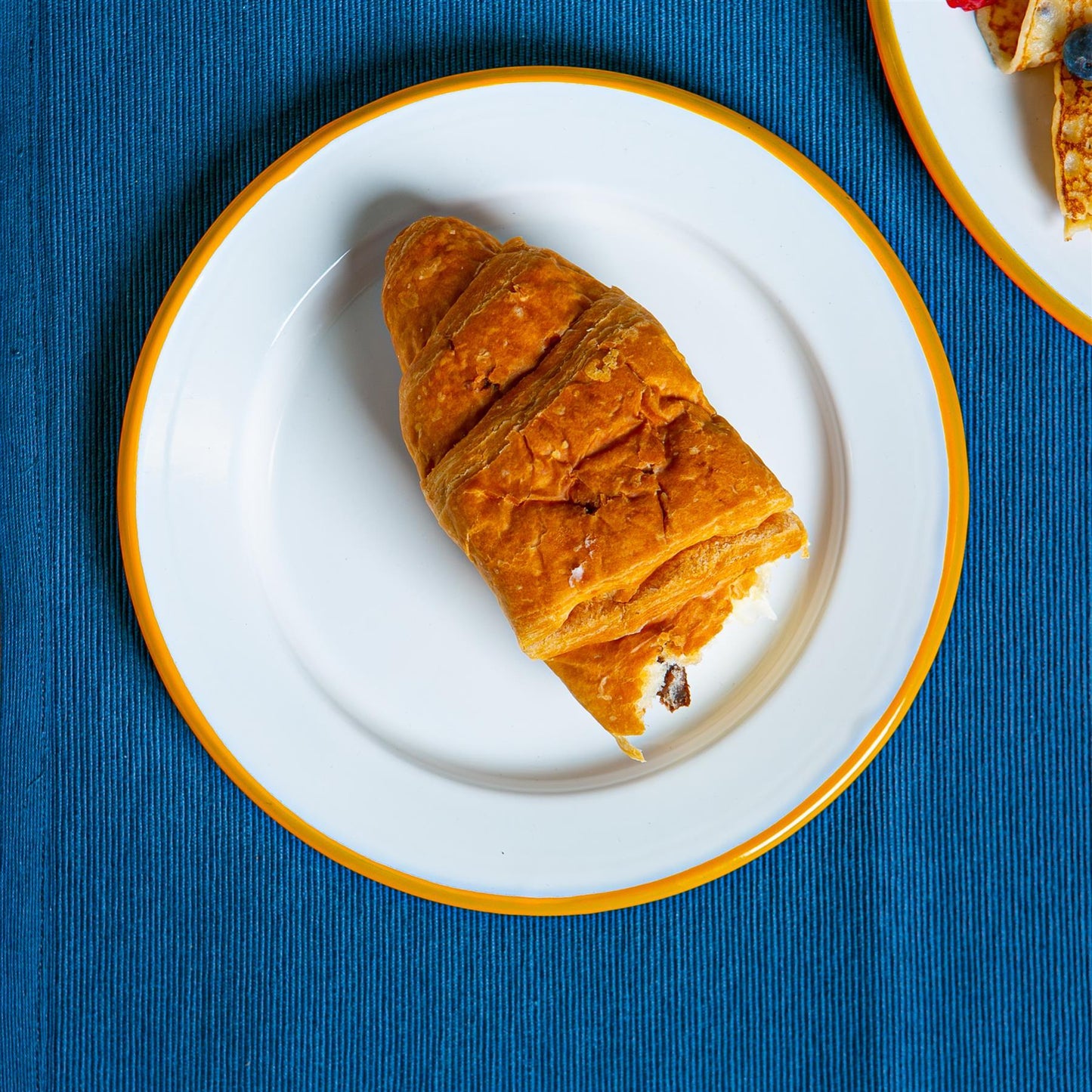 20cm White Enamel Side Plates - Pack of Six