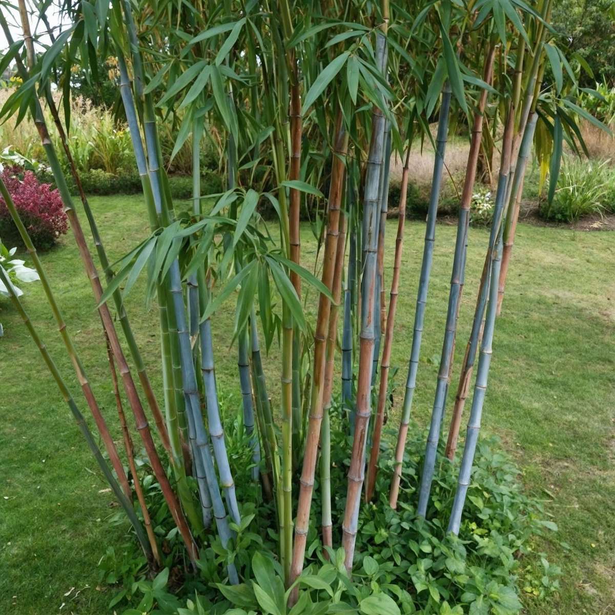 Blue Stem Bamboo - 18 pcs. - Fargesia papyrifera 'Blue Dragon - H30-40cm - ⌀13cm