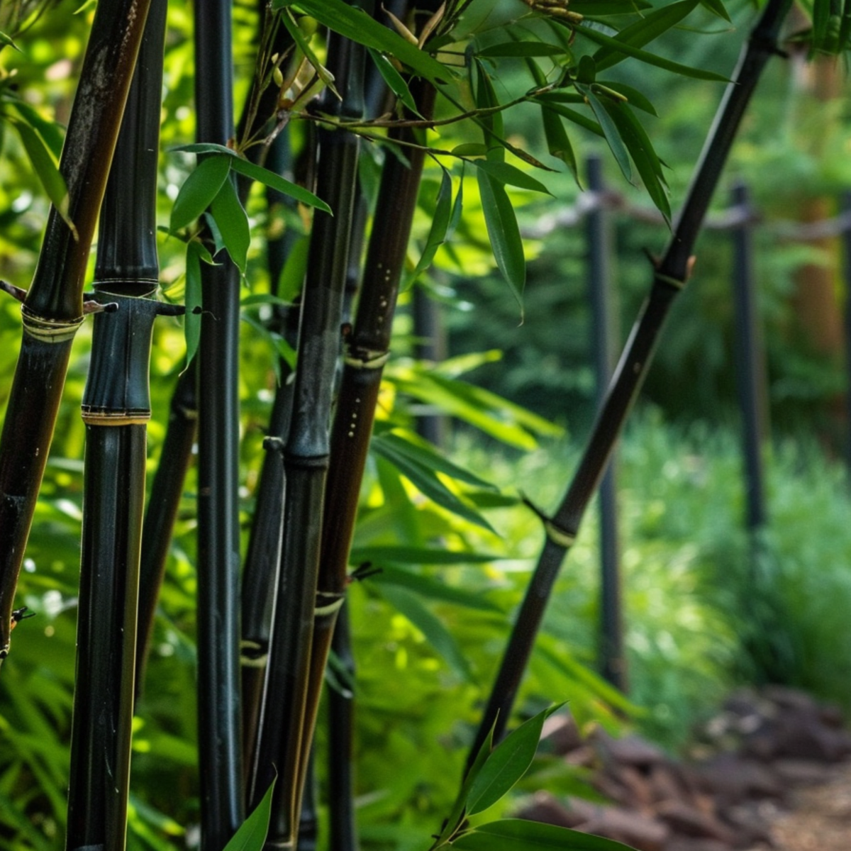 Bamboo - 18 pcs - Fargesia nitida 'Black Dragon' - Height 25-40cm - ⌀14cm