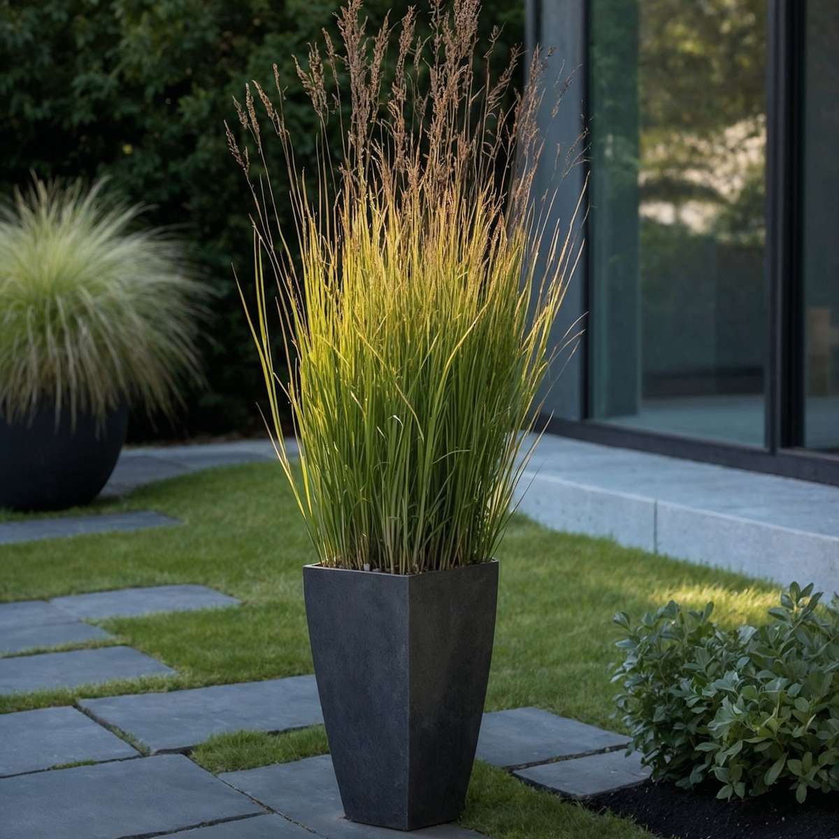 Switch grass - 2 pcs. - Panicum virgatum 'Heavy Metal' - Height 40-60cm - ⌀23cm