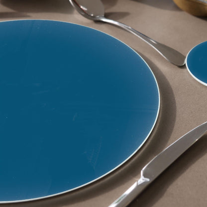 12pc Round Glass Placemats & Coasters Set