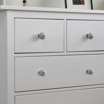 Vintage Floral Ceramic Cabinet Knob