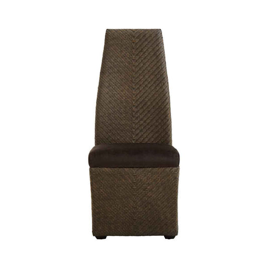 Taupe Large Velvet Dining Chair