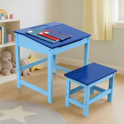 Jordan Childrens Blue Desk And Stool