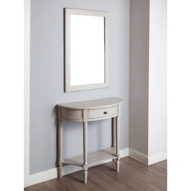 Heritage Grey Putty One Drawer Console Table
