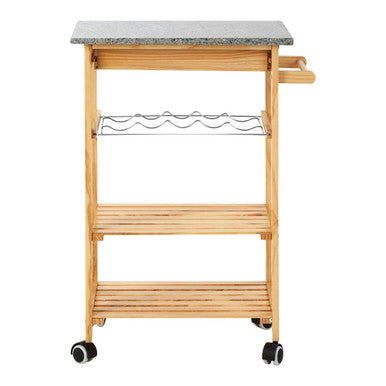 Harlow Glenn Pinewood Large Kitchen Trolley