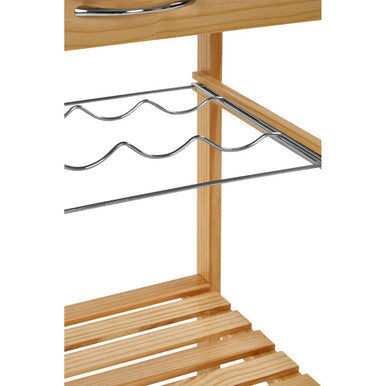 Harlow Glenn Pinewood Large Kitchen Trolley