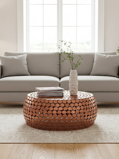 Templar Iron Pebble Design Coffee Table