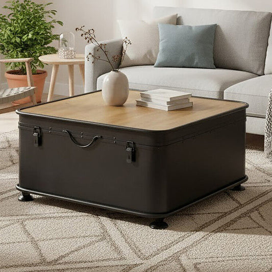 New Foundry Coffee Table With Hinged Top