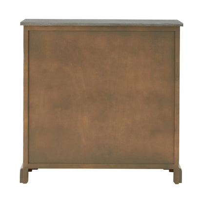 Heritage Grey Wash Lattice Door Cabinet