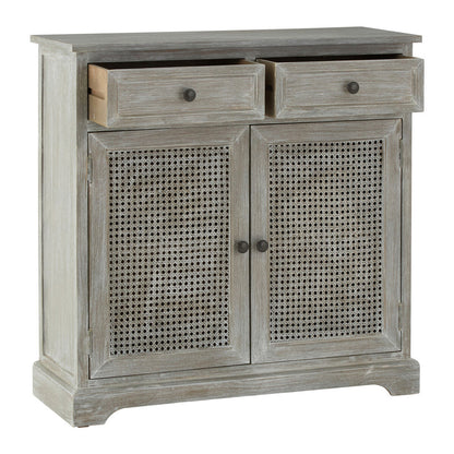 Heritage Grey Wash Lattice Door Cabinet