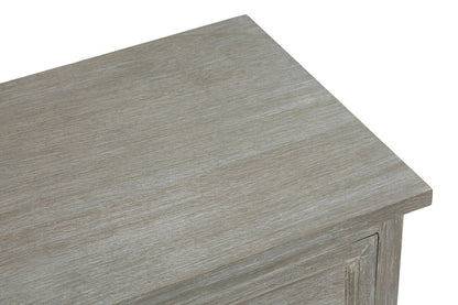 Heritage Grey Wash Lattice Door Cabinet