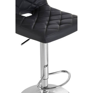 Tara Grey Faux Leather Bar Chair