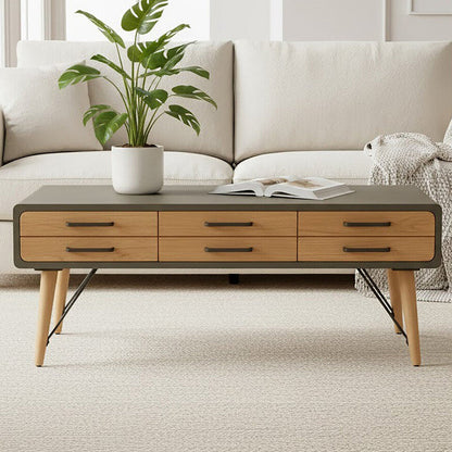 Trinity Coffee Table With Six Drawers