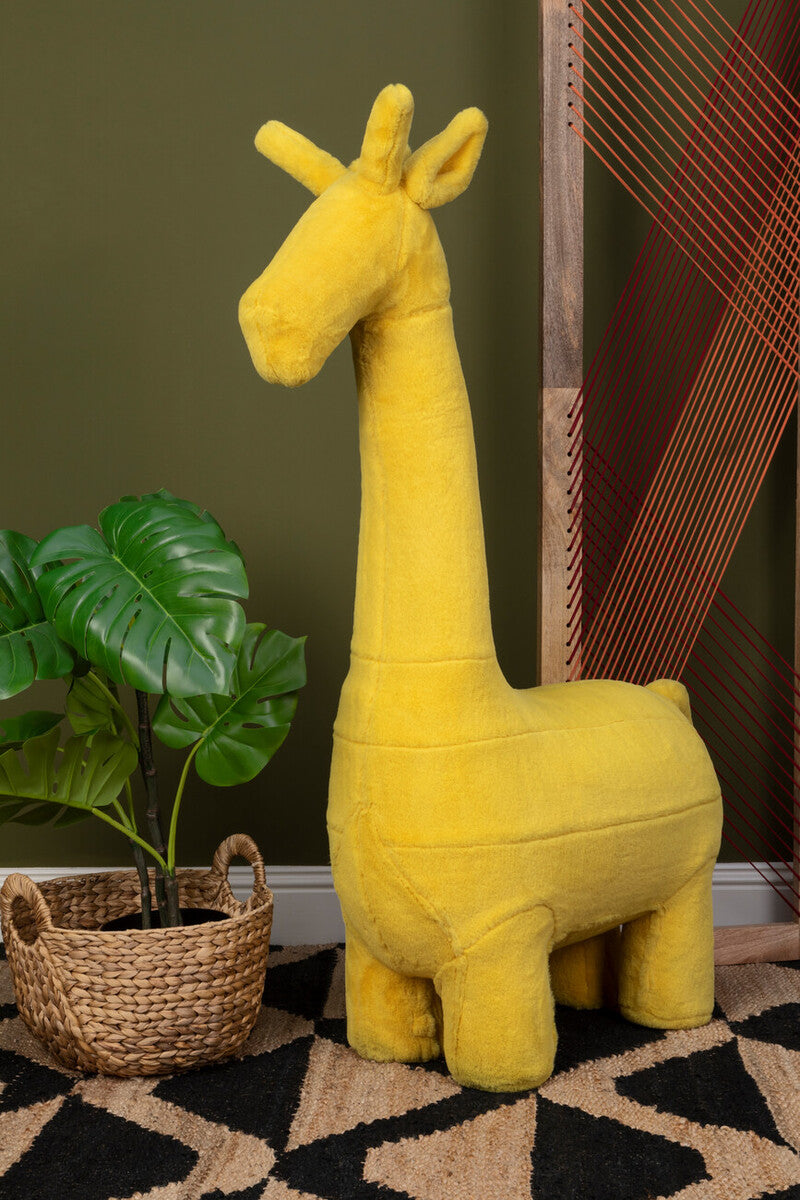 Jungle Safari Kids Yellow Giraffe Animal Stool