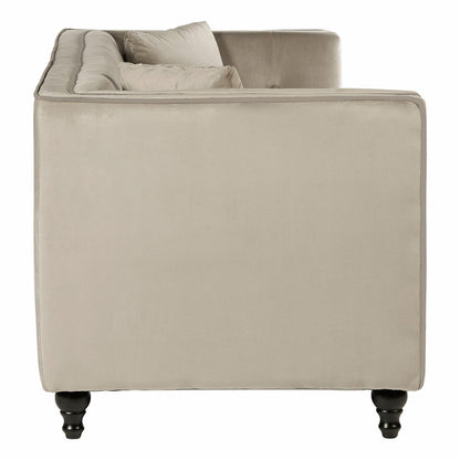 3 Seater Mink Velvet Sofa, Ferris