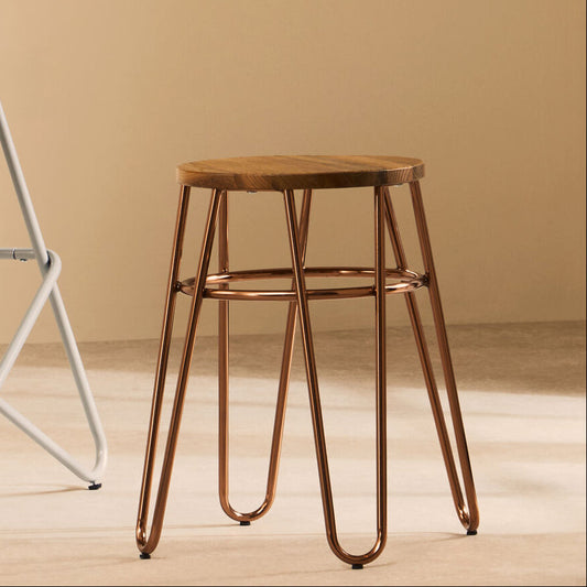 District Rose Gold Hairpin Stool