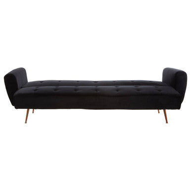 Black Velvet Sofa Bed, Hayton
