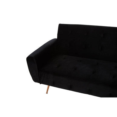 Black Velvet Sofa Bed, Hayton