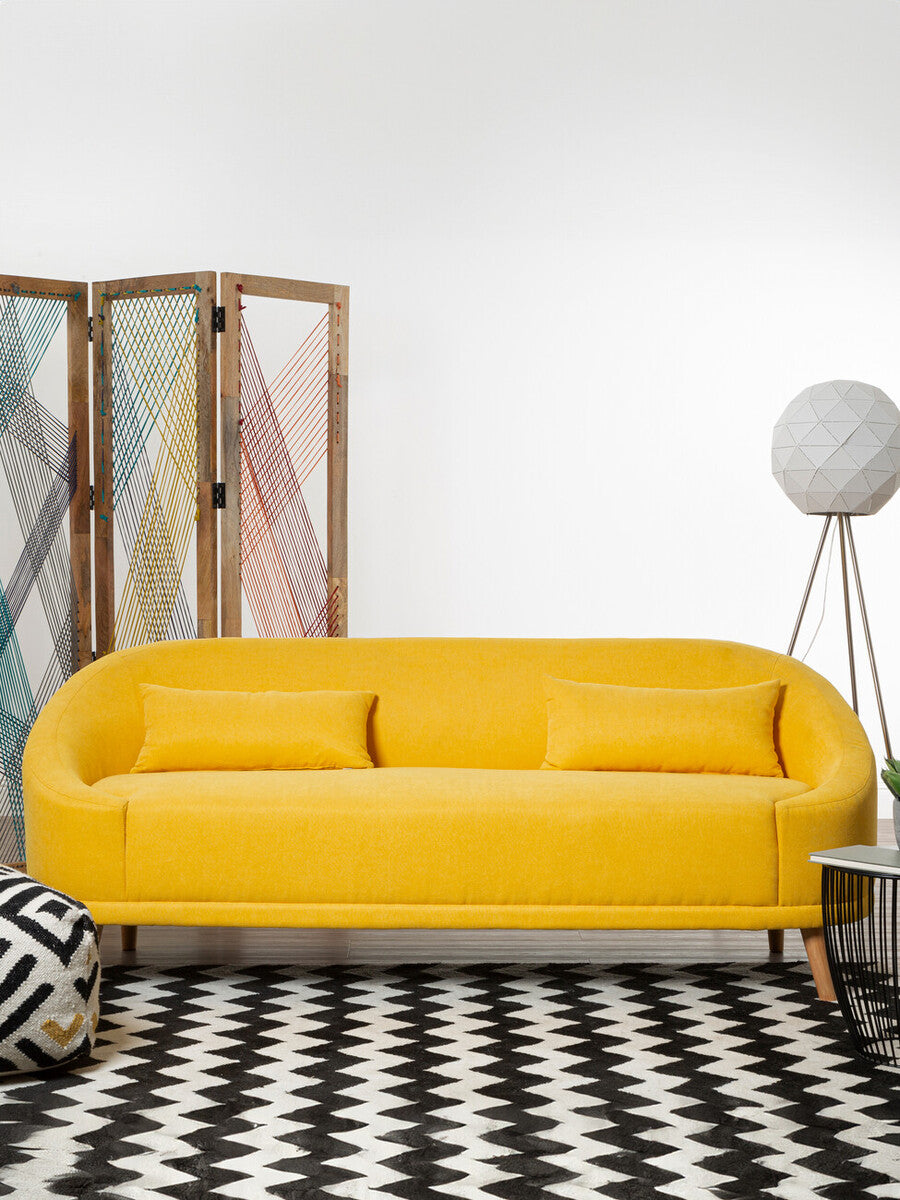 Yellow Linen Sofa, Holland