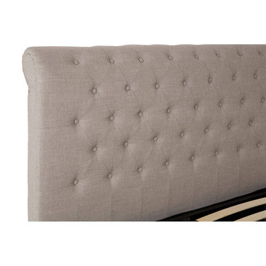 Orlando Light Grey Ottoman Double Bed