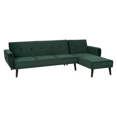 3 Seater Green Sofa Bed, Serene