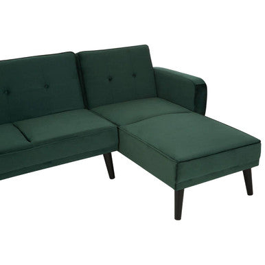 3 Seater Green Sofa Bed, Serene