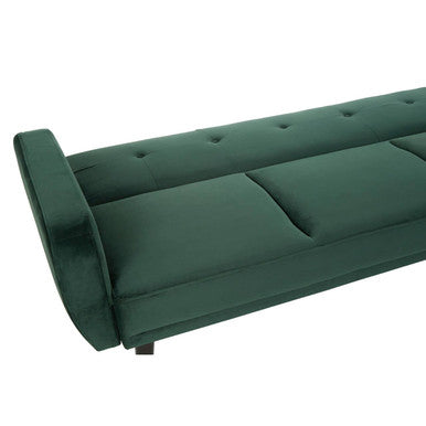 3 Seater Green Sofa Bed, Serene