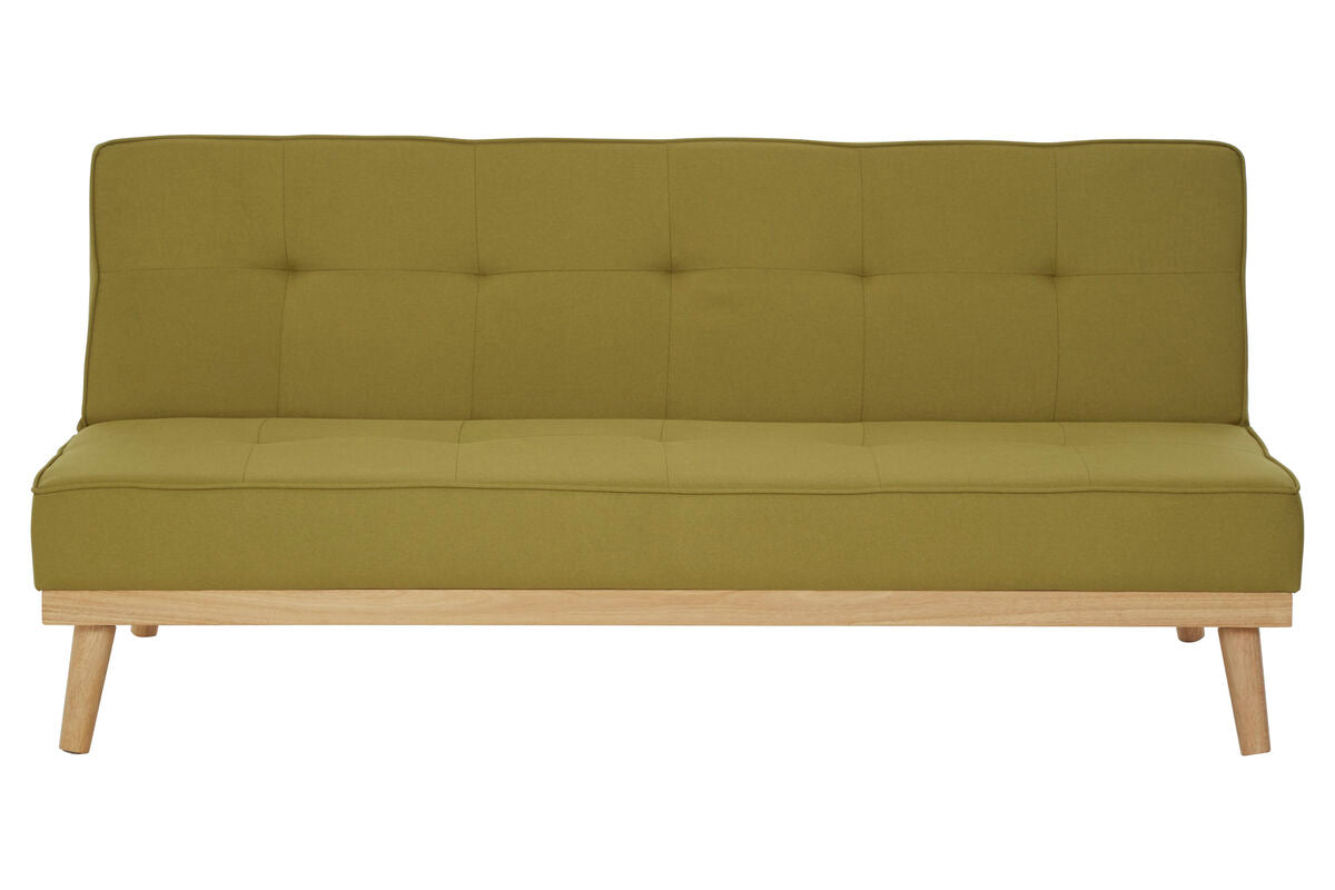 3 Seater Green Sofa Bed, Stockholm