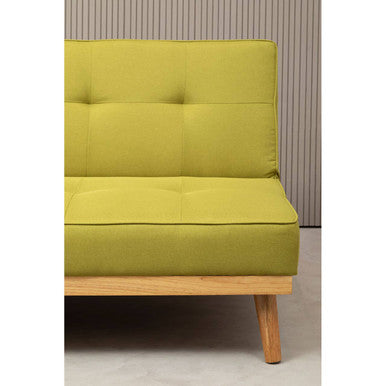 3 Seater Green Sofa Bed, Stockholm