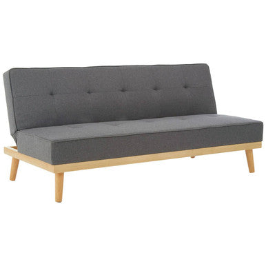 3 Seater Grey Sofa Bed, Stockholm