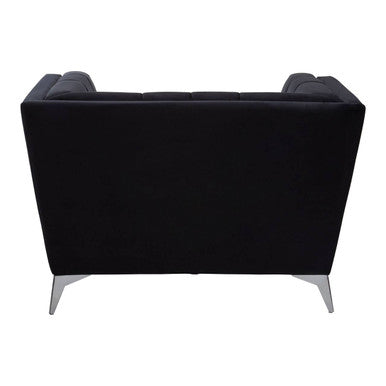 Hansa Black Velvet Chair