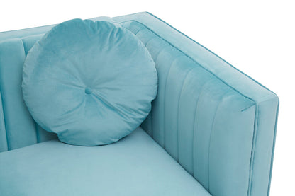 2 Seater Green Velvet Sofa, Farah