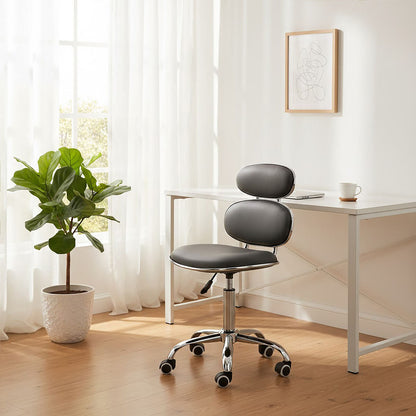Fran Grey Pu Home Office Chair