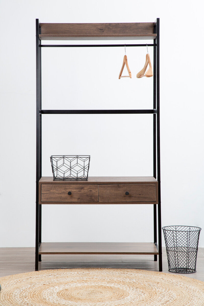 Bradbury Dark Oak Effect Open Wardrobe