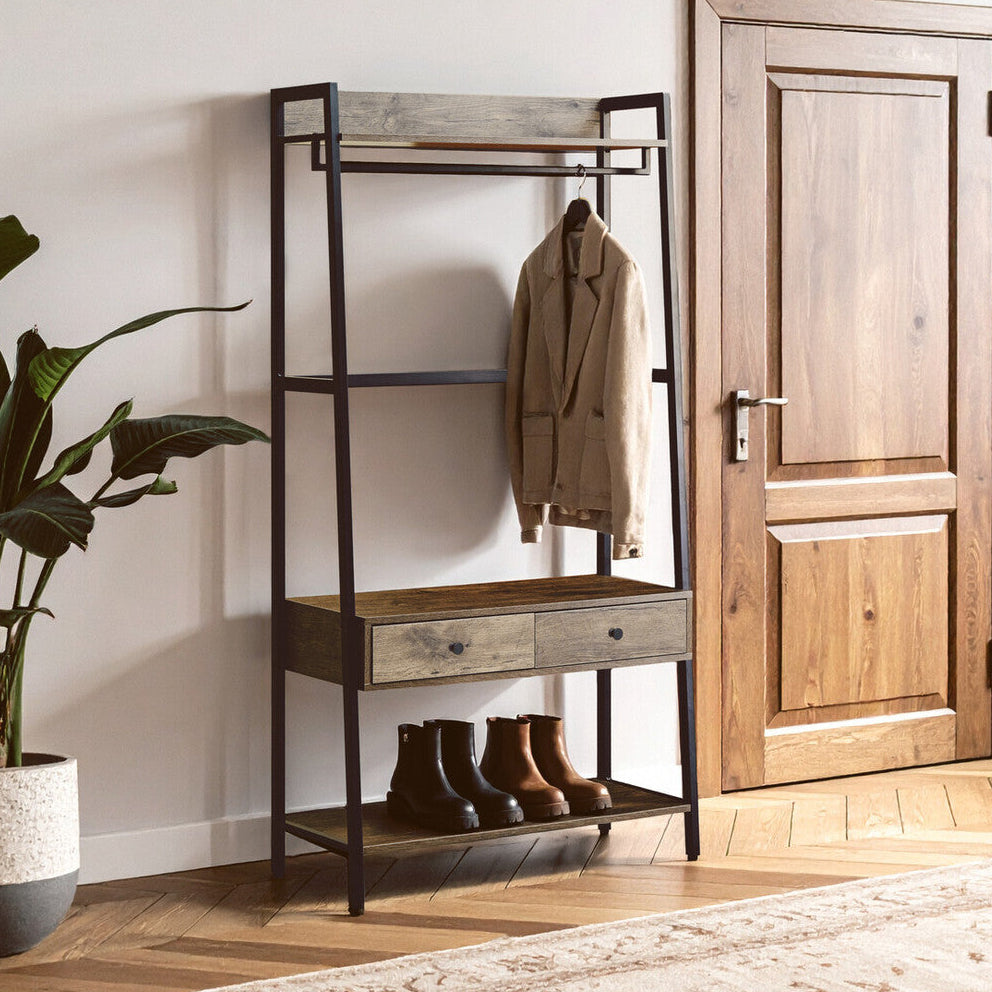 Bradbury Dark Oak Effect Open Wardrobe