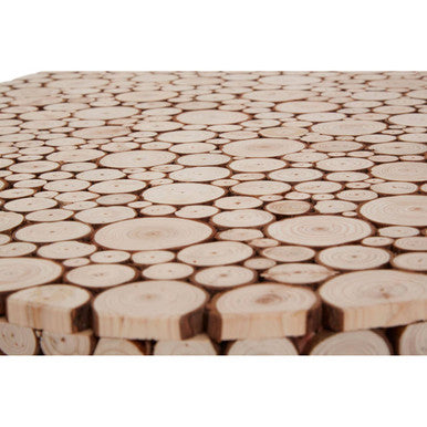 Lacuna Fir Wood Oval Coffee Table