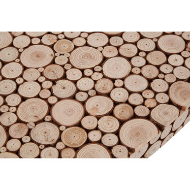 Lacuna Fir Wood Oval Coffee Table