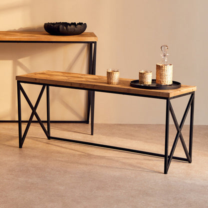 Kickford Parquet Fir Wood Coffee Table