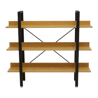 Laxton 3 Tier Light Oak Effect Shelving Unit