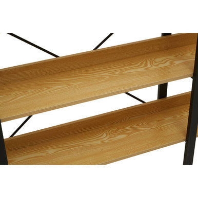 Laxton 3 Tier Light Oak Effect Shelving Unit