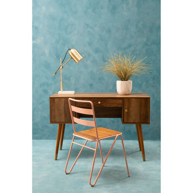 Frida Wood Veneer Desk with Storage