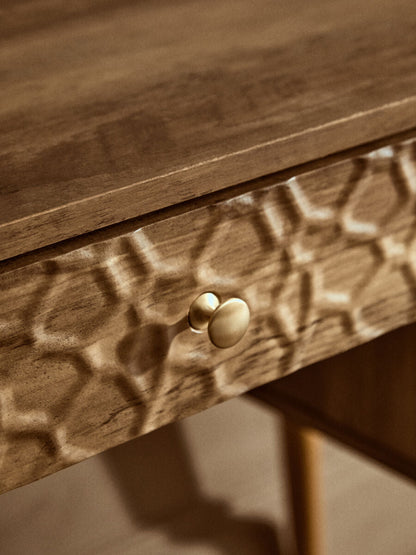 Frida Wood Veneer Desk with Storage