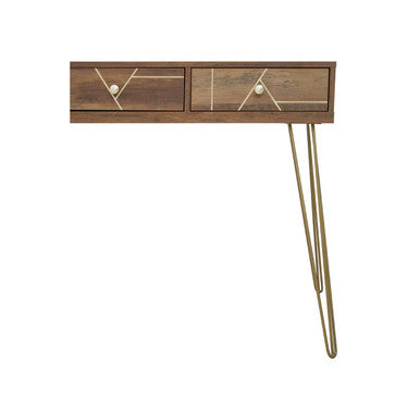 Flori Three Drawer Desk